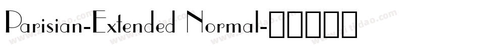 Parisian-Extended Normal字体转换